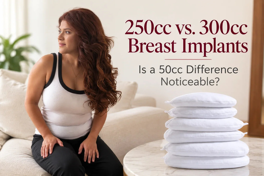 250cc vs 300cc Breast Implants: Is 50cc Noticeable?