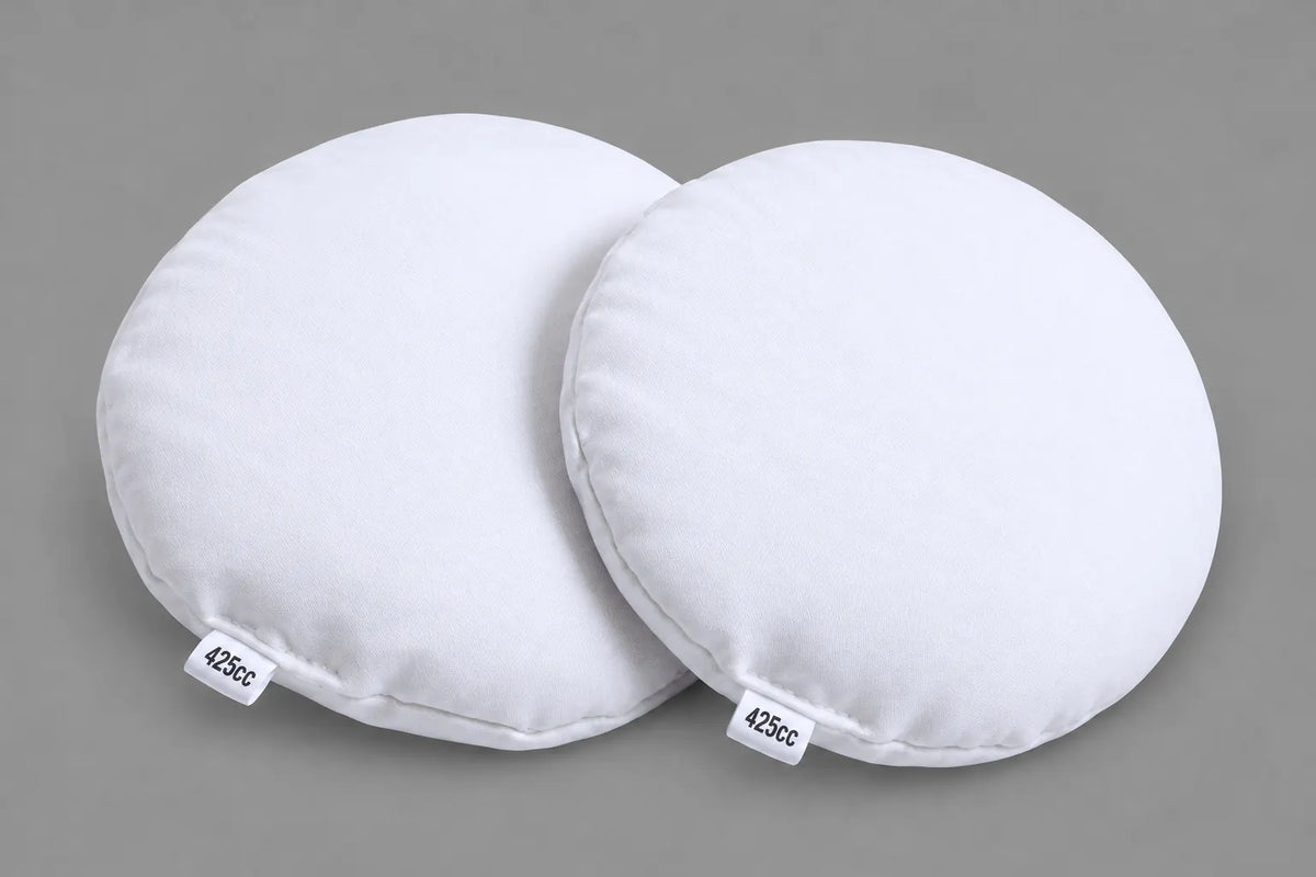 425cc breast implant sizers for home use in a pocket bra.